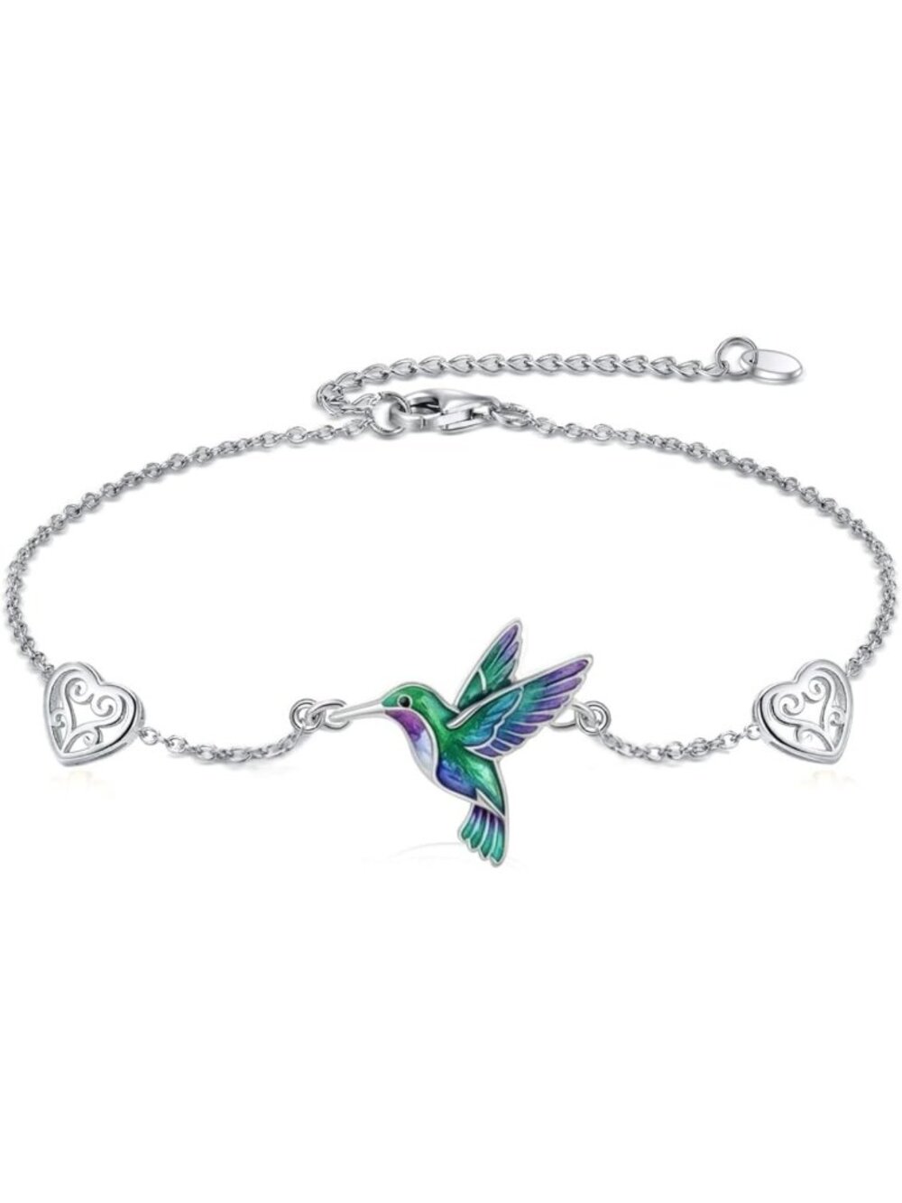 Adorable 18K White Gold Animal Bracelet for Women | Cute Animal Jewelry Gift